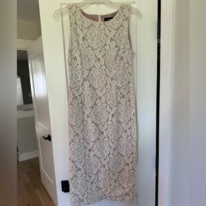 White/creamy lace dress